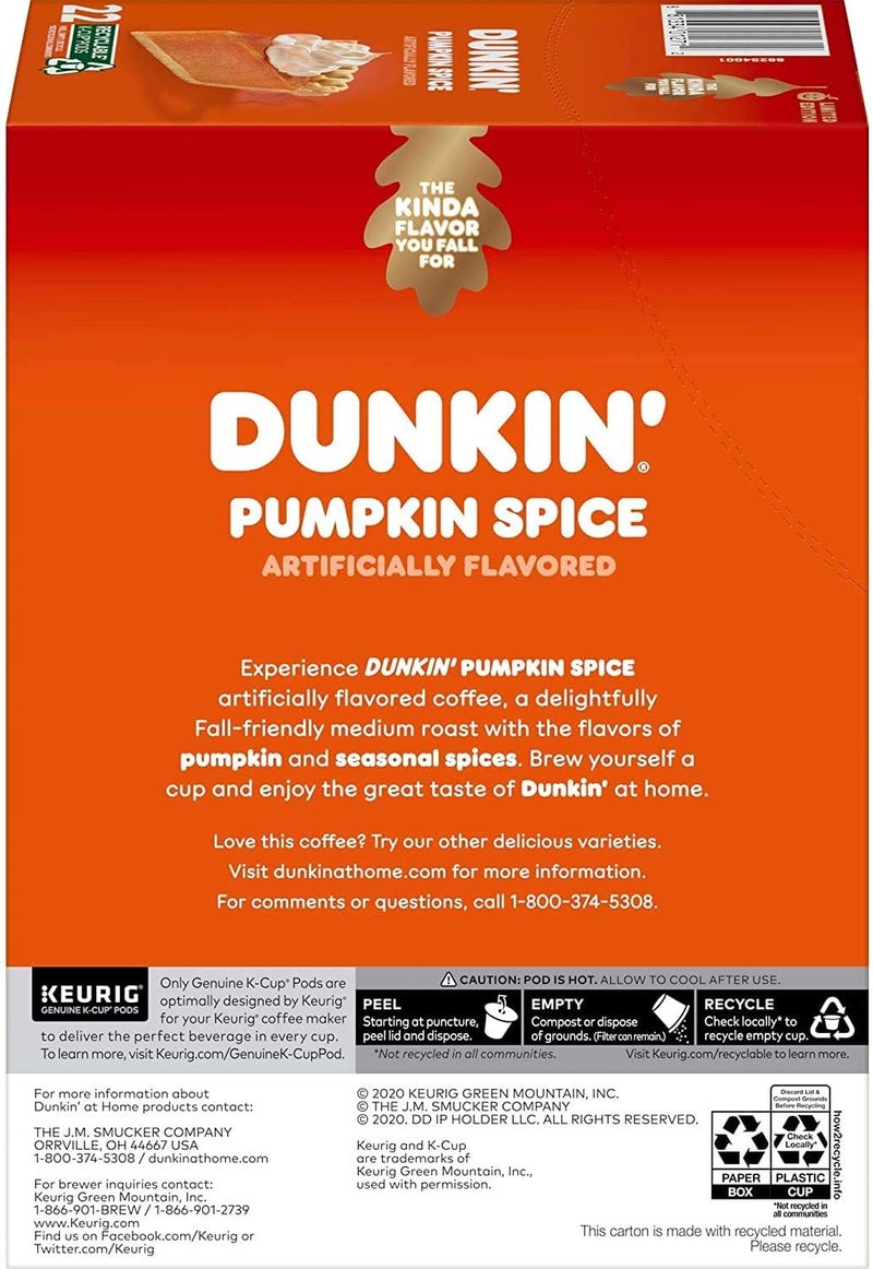 Dunkin' Pumpkin Spice Coffee Pods - 22 Count - Image 3